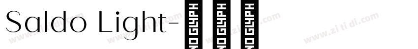 Saldo Light字体转换